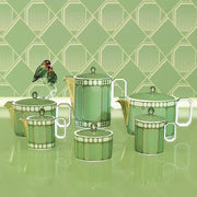 Signum Fern Porcelain Teapot, 45 oz. by Swarovski x Rosenthal Coffee Servers & Tea Pots Rosenthal 