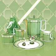 Signum Fern Porcelain Coffee Pot, 40 oz. by Swarovski x Rosenthal Coffee Servers & Tea Pots Rosenthal 