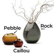 When Objects Work Caillou Art Glass Vase, Set of 3 by Kate Hume, 5.9" Vase When Objects Work 