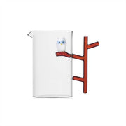 Ichendorf Milano Animal Farm Owl On The Tree Glass Pitcher, 49 oz.