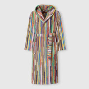 Melody Multicolor Cotton Hooded Bathrobe