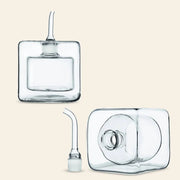 Ichendorf Milano Cube: Square, Double-walled Oil and Vinegar Glass Bottle Dispenser, 5.7 oz Parts
