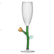 Amber Ichendorf Milano Botanica: Optical Champagne Flute Glass