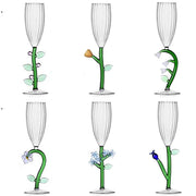 Ichendorf Milano Botanica: Optical Champagne Flute Glass collection