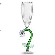 Ichendorf Milano Botanica: Optical Champagne Flute Glass lilac