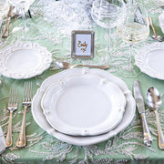 Juliska Berry & Thread Flared Whitewash Dinner Plate Christmas Setting
