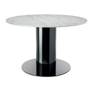 Tom Dixon Tube Wide Dining Table, Black White Marble Top, 47.2" x 30.2"h Tom Dixon 
