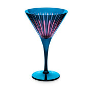 Prism Blue Martini Glasses, Set of 4 by L'Objet