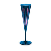 Prism Blue Champagne Flutes, Set of 4 by L'Objet