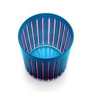 Prism Blue Double Old Fashioned Glasses, Set of 4 by L'Objet