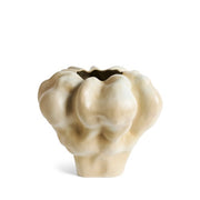 Timna Extra Short Vase, Latte, 11" by L'Objet