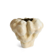 Timna Extra Short Vase, Latte, 11" by L'Objet