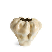Timna Extra Short Vase, Latte, 11" by L'Objet