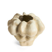 Timna Extra Short Vase, Latte, 11" by L'Objet