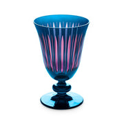 Prism Blue Wine Glasses, Set of 4 by L'Objet