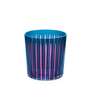 Prism Blue Double Old Fashioned Glasses, Set of 4 by L'Objet