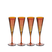 Prism Champagne Flutes, Set of 4 by L'Objet