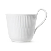 White Fluted High Handle Mug, 8.5 oz. by Royal Copenhagen Mug Royal Copenhagen 