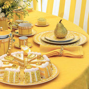 Signum Jonquil Yellow Porcelain Bread & Butter Plate, 7" by Swarovski x Rosenthal Plate Rosenthal 