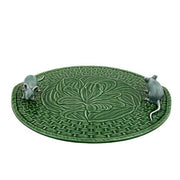 Cheese Lily Tray with Mice by Bordallo Pinheiro Cheese Tray Bordallo Pinheiro Green 