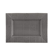 Rua Nova Rectangular Tray by Bordallo Pinheiro Serving Tray Bordallo Pinheiro Anthracite 