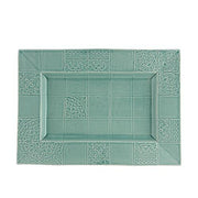 Rua Nova Rectangular Tray by Bordallo Pinheiro Serving Tray Bordallo Pinheiro Morning Blue 