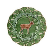 Woods Snack Plate, Deer, 9" by Bordallo Pinheiro Dinnerware Bordallo Pinheiro 