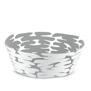 Barket Round Fruit or Bread Basket, Small, 7" by Alessi Fruit Bowl Alessi White 