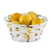 Barket Round Fruit or Bread Basket, Large, 8.25" by Alessi Fruit Bowl Alessi 