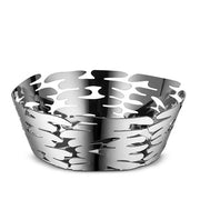 Barket Round Fruit or Bread Basket, Small, 7" by Alessi Fruit Bowl Alessi Stainless Steel 