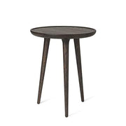 Accent Table, 17.7" x 21.6" by Space Copenhagen for Mater Furniture Mater Sirka Grey Stain Lacquered Oak 