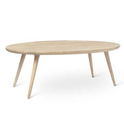 Accent Oval Coffee Table, 47.2" by Space Copenhagen for Mater Furniture Mater Matte Lacquered Oak 