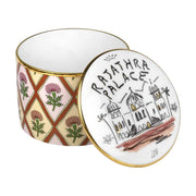 Rajathra Palace Porcelain Keepsake Box by Luke Edward Hall for Richard Ginori Jewelry & Trinket Boxes Richard Ginori 