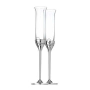 Love Knots Toasting Flute, SINGLE GLASS by Vera Wang for Wedgwood Glassware Wedgwood 