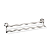 Classic HTD Wall-Mounted Double Towel Bar by Decor Walther Decor Walther Polished Nickel 