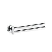 Basic HTH2 Wall-Mounted Double Prong Swivel Towel Rack, 15.7" by Decor Walther Towel Racks & Holders Decor Walther Chrome 