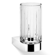 Century WMG Wall-Mounted Tumbler or Toothbrush Holder by Decor Walther Decor Walther Cut Glass Chrome 