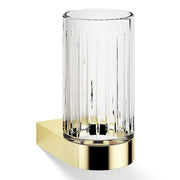 Century WMG Wall-Mounted Tumbler or Toothbrush Holder by Decor Walther Decor Walther Cut Glass Gold 