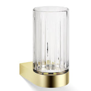 Century WMG Wall-Mounted Tumbler or Toothbrush Holder by Decor Walther Decor Walther Cut Glass Gold Matte 