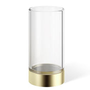 Century SMG Tumbler or Toothbrush Holder by Decor Walther Decor Walther Clear Glass Gold Matte 