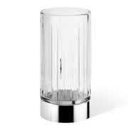 Century SMG Tumbler or Toothbrush Holder by Decor Walther Decor Walther Cut Glass Chrome 