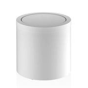DW 125 8.5" Waste Bin with Revolving Lid by Decor Walther Wastebasket Decor Walther Matte White 