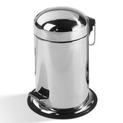 TE 30 12.2" Pedal Waste Basket by Decor Walther Wastebasket Decor Walther Polished Stainless Steel 
