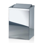 DW 113 Waste Bin with Revolving Lid, 11.8" by Decor Walther Wastebasket Decor Walther Polished Stainless Steel 