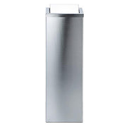 DW 1013 Square Waste Bin with Revolving Lid 23.6" by Decor Walther Wastebasket Decor Walther Matte Stainless Steel 