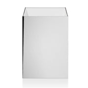 Cube DW 74 Waste Basket or Trashcan, 9.4" by Decor Walther Toilet Brushes & Holders Decor Walther Chrome 
