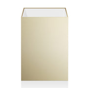 Cube DW 74 Waste Basket or Trashcan, 9.4" by Decor Walther Toilet Brushes & Holders Decor Walther Matte Gold 