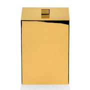 DW 75 Waste Bin with Lid, 10.2" by Decor Walther Wastebasket Decor Walther Gold 