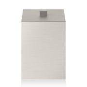 DW 75 Waste Bin with Lid, 10.2" by Decor Walther Wastebasket Decor Walther Nickel Satin 