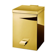 Cube TE75 Soft Close Pedal Waste Basket by Decor Walther Decor Walther Gold 